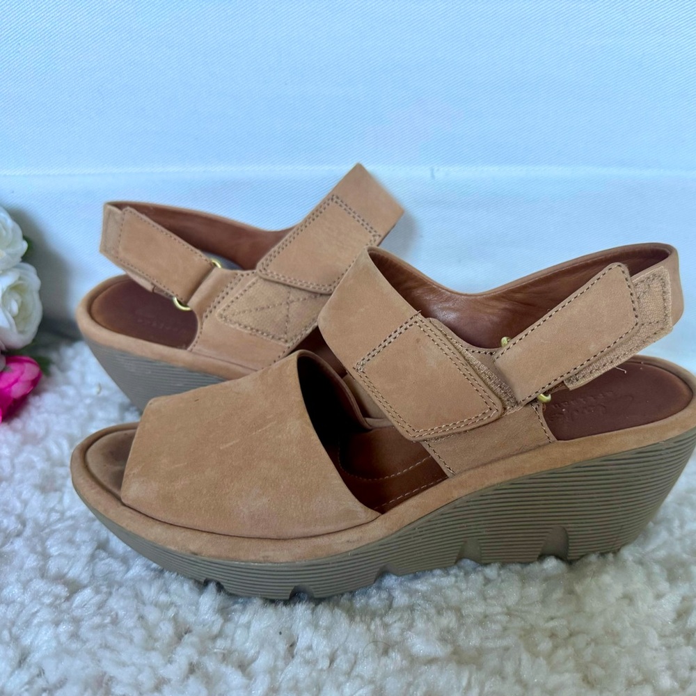Clarks Artisan Clarene Allure Wedge Sandal Size 7
